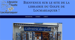 Desktop Screenshot of librairiedugolfe.com