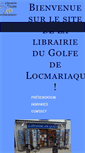 Mobile Screenshot of librairiedugolfe.com