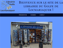 Tablet Screenshot of librairiedugolfe.com